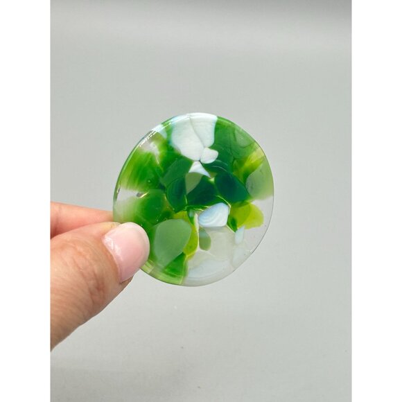 Handmade Fused Glass Pin Brooch Art Glass Wearable Art One of a Kind Jewelry - Picture 4 of 6